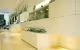 Dolce de Limao Concept Store, meuble bas blanc et vitrine, branche décorative posée sur un gradin